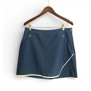 Slazenger Navy and Yellow Golf Skort